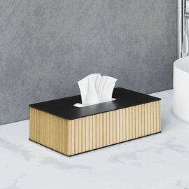 Cosmic Eda Cutie servetele bambus natur si structura negru mat