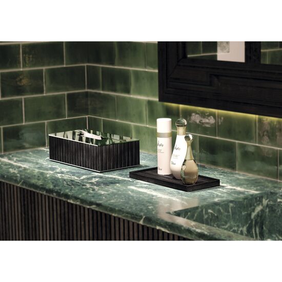 Cosmic Eda Cutie servetele bambus negru si structura inox lucios