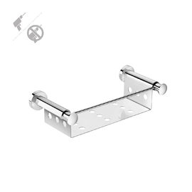 Cosmic Kubic Cool Dual Etajera dus 32x13 cm montaj dual inox lucios