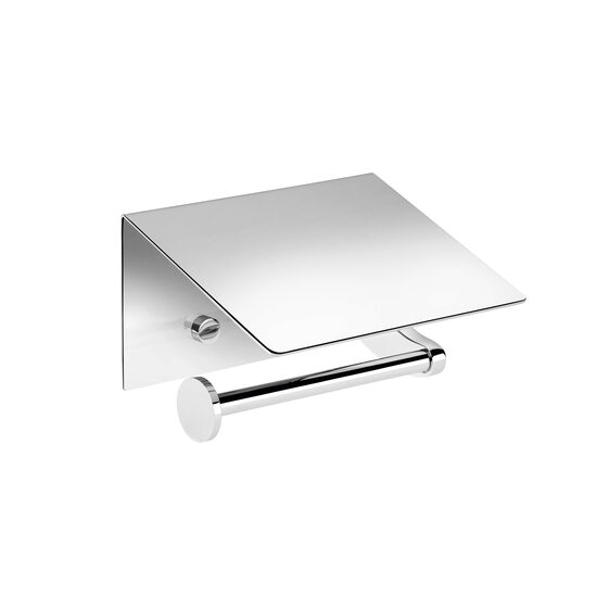 Cosmic Kubic Cool Suport hartie igienica stanga cu capac inox lucios