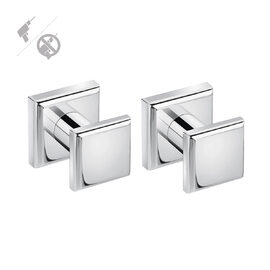 Cosmic Kubic Class Cuier baie 1 agatatoare 3.5 cm montaj dual inox lucios