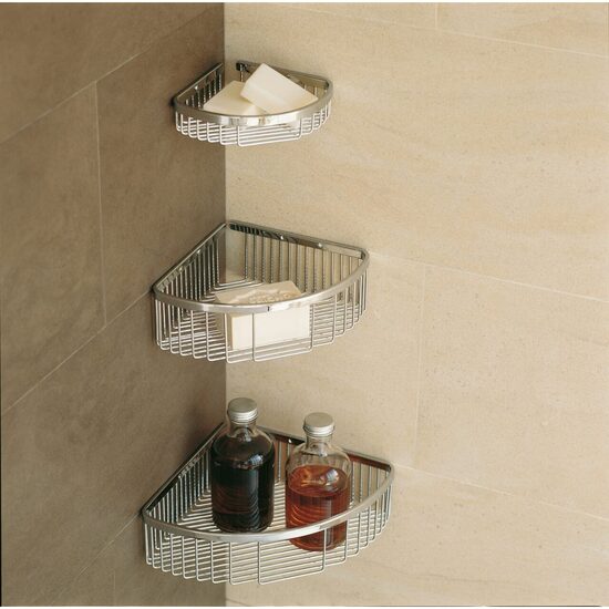 Cosmic Lira Etajera dus colt 15x15x4 cm inox lucios