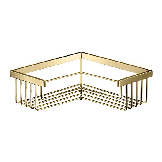 Cosmic Lira Etajera dus colt 25x25x8.7 cm auriu lucios