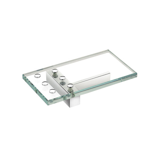 Cosmic Urban Savoniera freestanding sticla transparenta - inox lucios