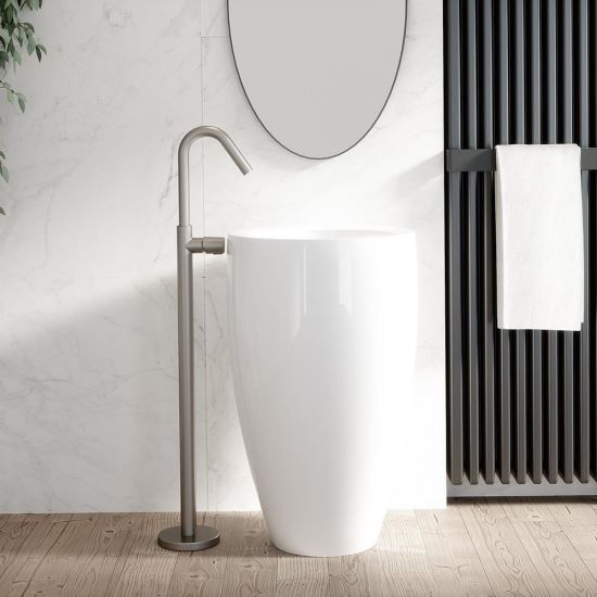 Ramon Soler Tzar baterie lavoar freestanding nichel periat