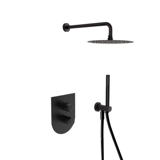 Ramon Soler Tzar kit dus incastrat termostatat negru mat