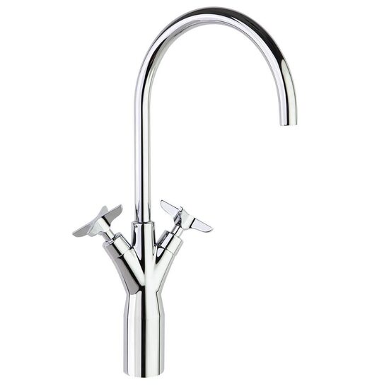 Ramon Soler Adagio baterie pentru lavoar pe blat pipa mobila 19 cm crom 