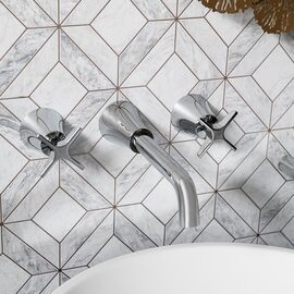 Ramon Soler Adagio baterie lavoar incastrata perete crom