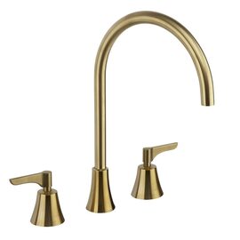 Ramon Soler Adagio baterie lavoar 3 module pipa 19 cm maneta dreapta auriu periat 