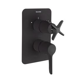 Ramon Soler Adagio corp baterie dus incastrata 2 cai negru mat 