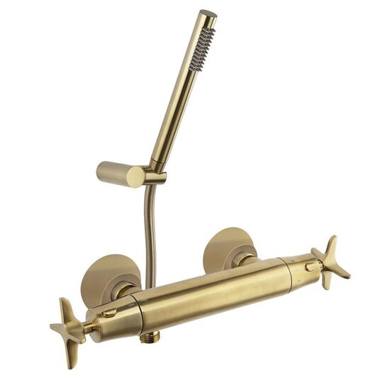 Ramon Soler Adagio baterie dus termostatata auriu periat cu accesorii dus