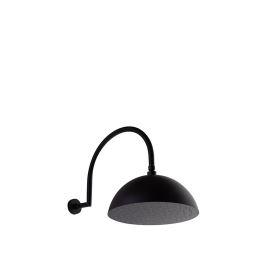 Ramon Soler Hidroterapia palarie de dus clopot 300 mm negru mat perete