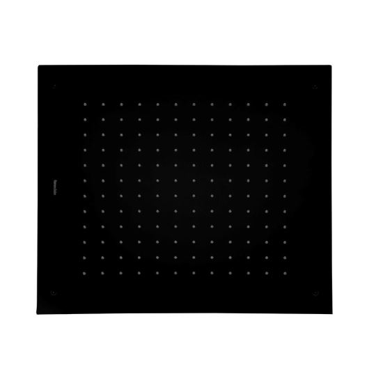 Ramon Soler Hidroterapia palarie de dus superslim incastrata tavan 500 mm patrata rain negru mat 
