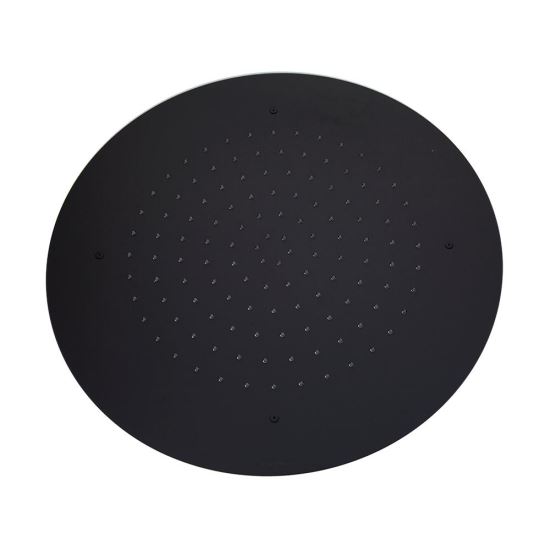 Ramon Soler Hidroterapia palarie de dus superslim incastrata tavan 550 mm rotunda rain negru mat  