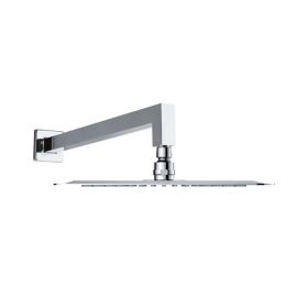 Ramon Soler Hidroterapia palarie dus superslim patrata inox 300 mm crom cu brat montaj perete