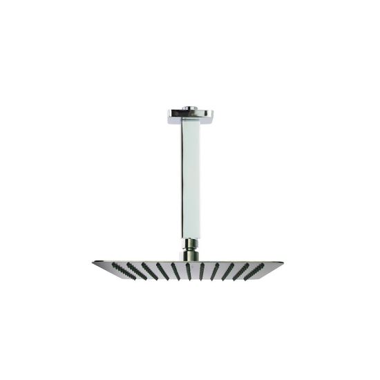 Ramon Soler Hidroterapia palarie dus superslim patrata inox 250 mm crom cu brat montaj tavan
