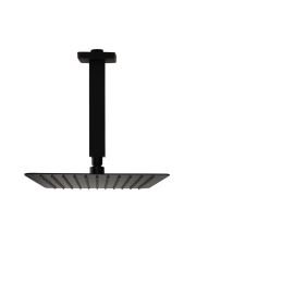 Ramon Soler Hidroterapia palarie de dus superslim patrata 250 mm cu brat montaj tavan negru mat 