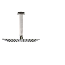 Ramon Soler Hidroterapia palarie de dus superslim patrata 300 mm nichel periat cu brat montaj tavan 