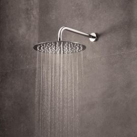 Ramon Soler Hidroterapia palarie dus superslim rotunda inox 250 mm crom cu brat montaj perete 