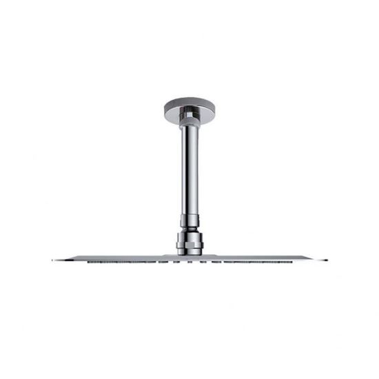 Ramon Soler Hidroterapia palarie dus superslim rotunda inox 250 mm crom cu brat montaj tavan 