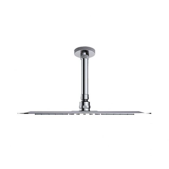 Ramon Soler Hidroterapia palarie dus superslim rotunda inox 400 mm crom cu brat montaj tavan 