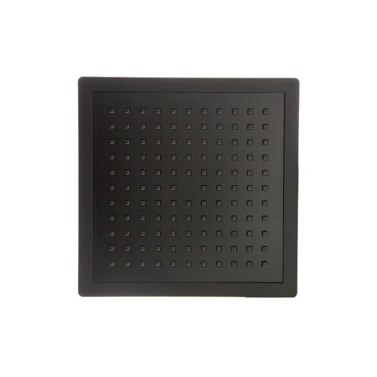 Ramon Soler Hidroterapia palarie dus superslim patrata plastic 225 mm negru mat 