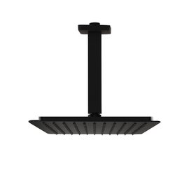 Ramon Soler Hidroterapia palarie de dus superslim rotunda 225 mm cu brat montaj tavan negru mat  