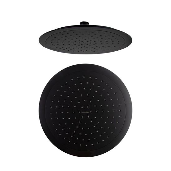 Ramon Soler Hidroterapia palarie dus superslim rotunda plastic 240 mm negru mat 