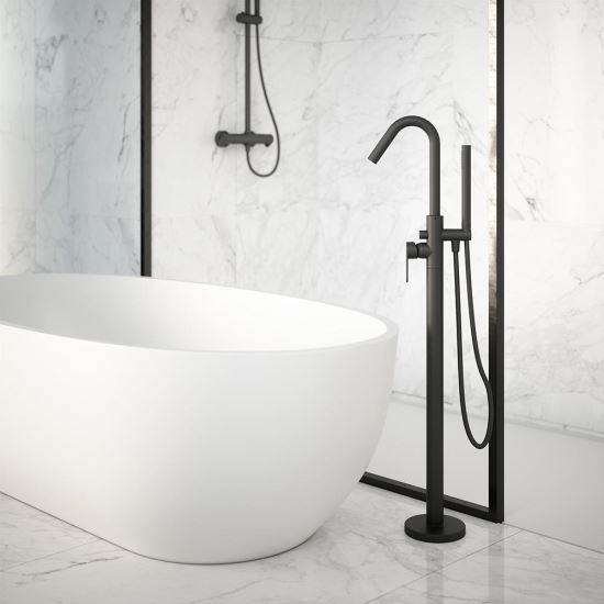 Ramon Soler Alexia baterie cada freestanding negru mat