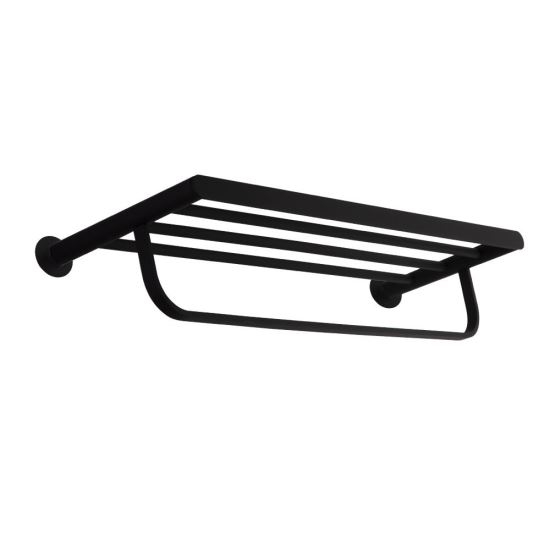 Ramon Soler Ergos suport prosop baie tip raft 62 cm negru mat