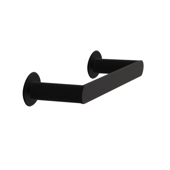 Ramon Soler Ergos suport prosop baie 25 cm montaj dual inox lucios negru mat