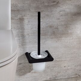 Ramon Soler Ergos perie wc perete montaj dual sticla negru mat