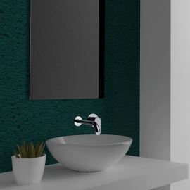 Ramon Soler Alexia baterie lavoar incastrata perete pipa 24 cm crom 