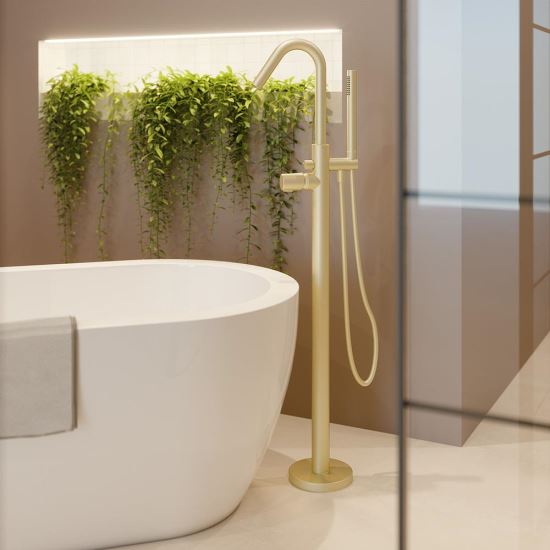 Ramon Soler Tzar baterie cada freestanding auriu periat