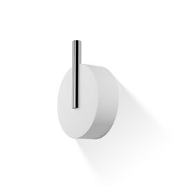 Decor Walther Stone cuier 1 agatatoare 5 cm alb crom lucios