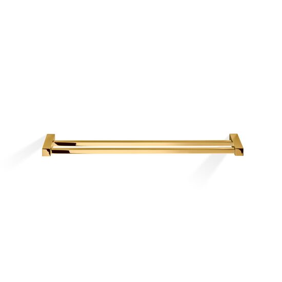 Decor Walther Corner Suport prosop baie dublu 60 cm auriu lucios 24K
