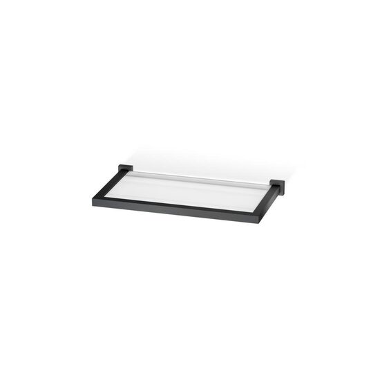Decor Walther Corner Etajera baie sticla 30 cm negru mat