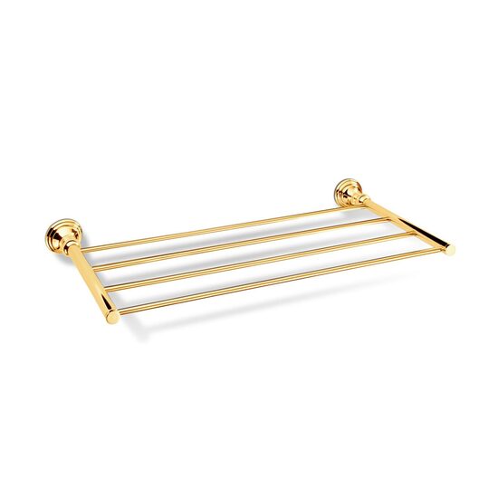 Decor Walther Classic Suport prosop baie tip raft 60 cm auriu lucios 24K