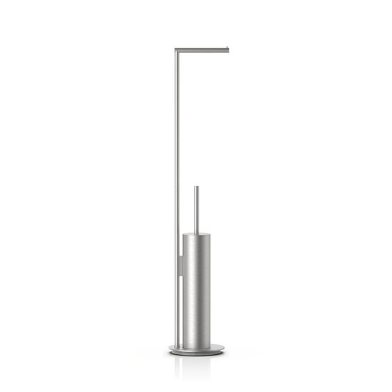 Decor Walther Mikado Perie WC freestanding cu suport hartie igienica inox mat