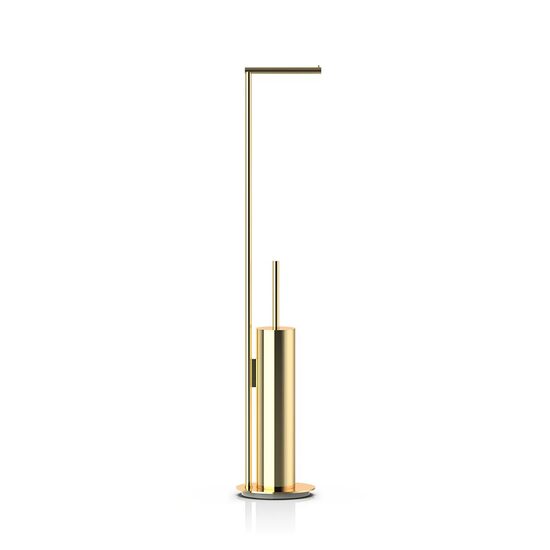 Decor Walther Mikado Perie WC freestanding cu suport hartie igienica auriu lucios 24K