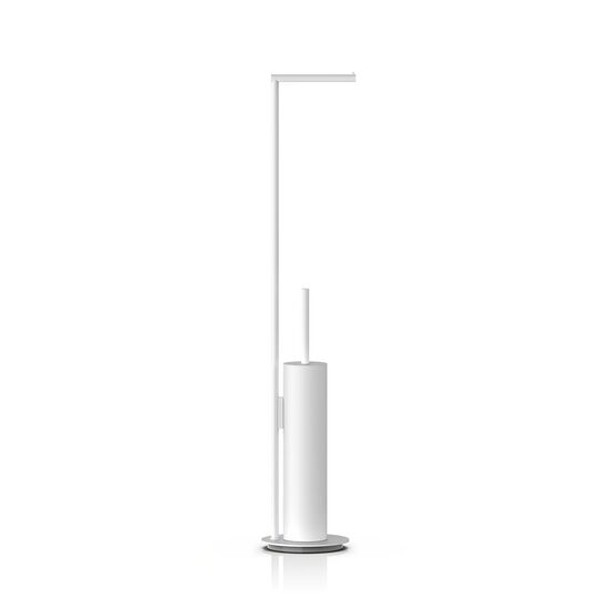 Decor Walther Mikado Perie WC freestanding cu suport hartie igienica alb mat 