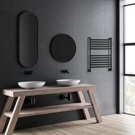 Margaroli Mini calorifer portprosop vertical electric negru mat
