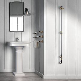 Margaroli Armonia 9-616 calorifer portprosop vertical electric inox-auriu