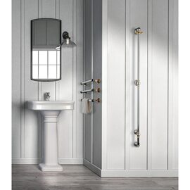 Margaroli Armonia 9-621/3 calorifer portprosop orizontal electric inox-auriu