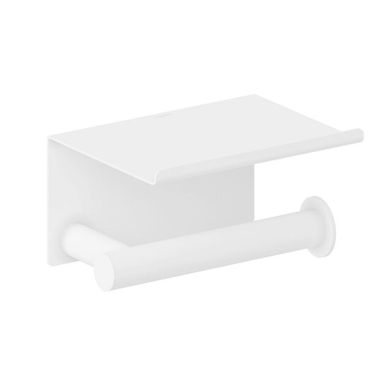 Cosmic Architect S+ Suport hartie igienica 1 cu capac alb mat 