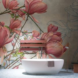 Tecnografica tapet baie Cristina Iotti Magnolia in Bloom