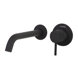 Ramon Soler Odisea baterie lavoar incastrata perete pipa 19 cm negru mat