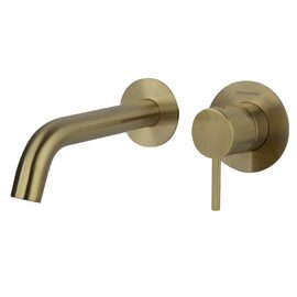 Ramon Soler Odisea baterie lavoar incastrata perete pipa 19 cm auriu periat