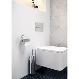 Cosmic Duo Round Perie wc perete inox lucios 