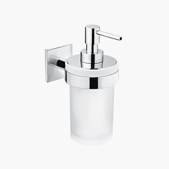 Cosmic Duo Square Dozator sapun sticla perete inox lucios 